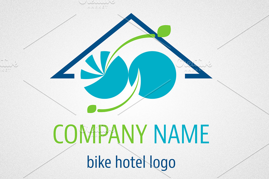 Bike hotel logo and icon in Logo Templates - product preview 8