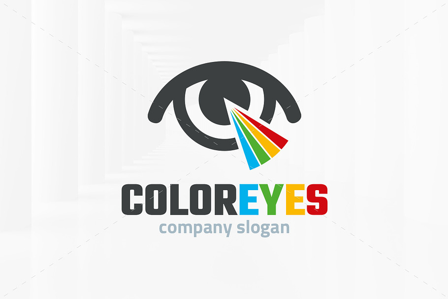 Color Eyes Logo Template in Logo Templates - product preview 8