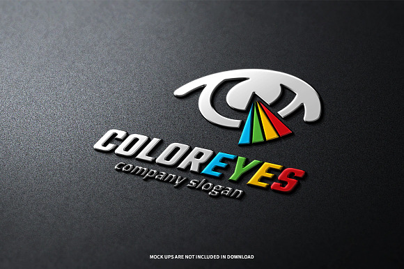 Color Eyes Logo Template in Logo Templates - product preview 4