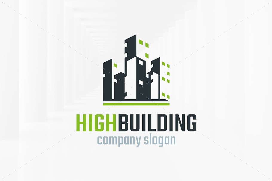 High Building Logo Template in Logo Templates - product preview 8