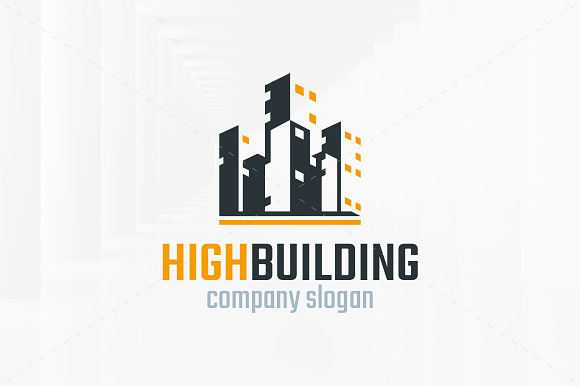 High Building Logo Template in Logo Templates - product preview 1
