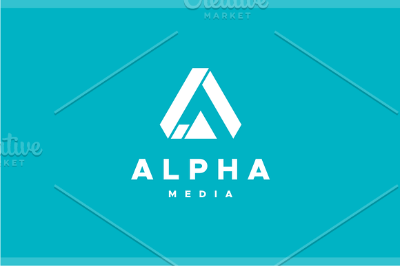 Alpha Media - Letter A Logo in Logo Templates - product preview 3