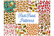 Fast food seamless patterns