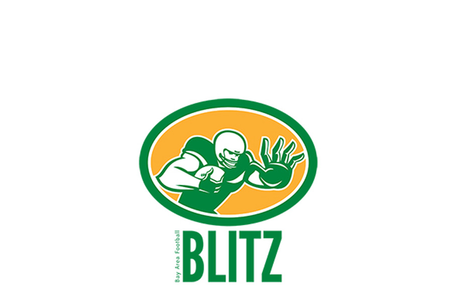 Blitz Bay Area Football Logo in Logo Templates - product preview 8