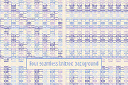 Set of 4 seamless backgrounds