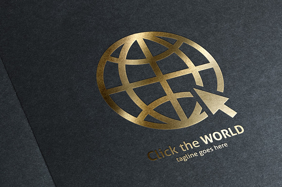 Click The World Logo in Logo Templates - product preview 2