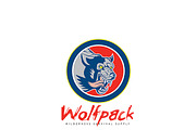 Wolfpack Wilderness Survival Logo