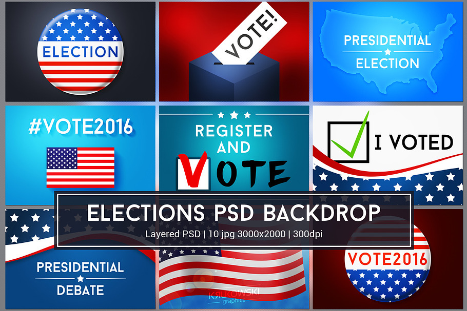 American Elections PSD Graphics in Textures - product preview 8