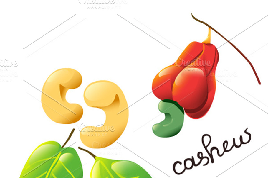 Vector cashew icon
