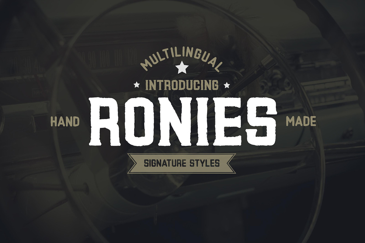 Ronies Vintage Font in Display Fonts - product preview 8