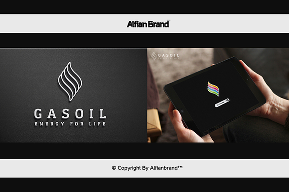 Oil Gas Logo in Logo Templates - product preview 3