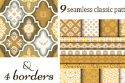 Classic 9 patterns & 4 borders