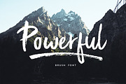 Powerful | Brush font