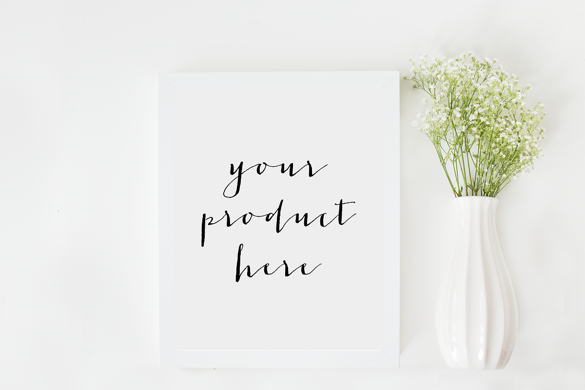 Frame Mockup - Baby's Breath in Print Mockups - product preview 8