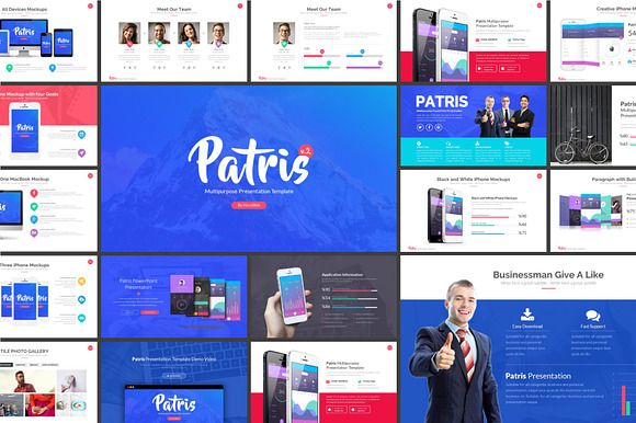 Patris PowerPoint Template [v2] in PowerPoint Templates - product preview 3