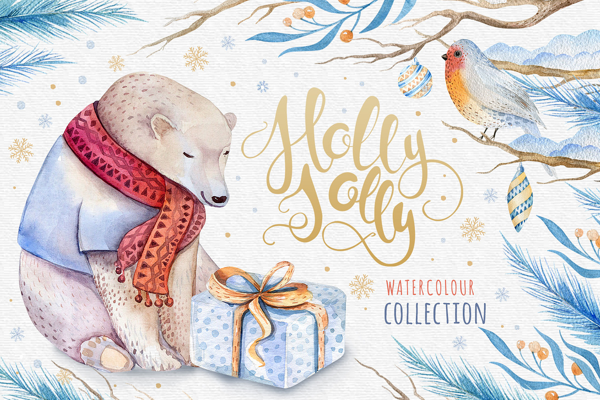 Christmas bear in Illustrations - product preview 8