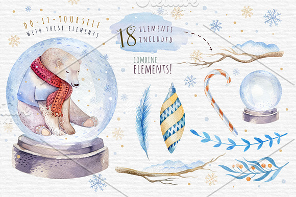 Christmas bear in Illustrations - product preview 2