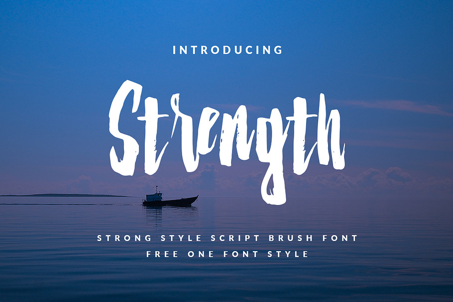 Strenght Script in Script Fonts - product preview 8