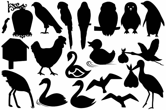 Different types of birds in House Icons - product preview 2