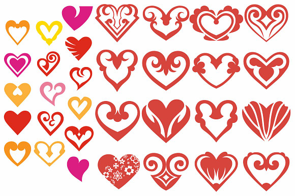 Icons Heart in Heart Icons - product preview 1