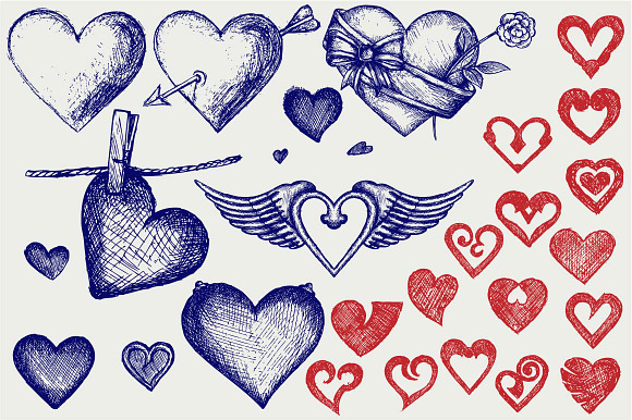 Icons Heart in Heart Icons - product preview 2