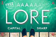 LORE - Geometric Capital Font