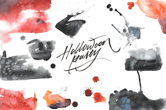 Halloween Watercolor Set in Illustrations - product preview 2