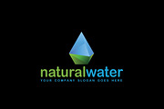 Natural/Crystal Water Droplet Logo