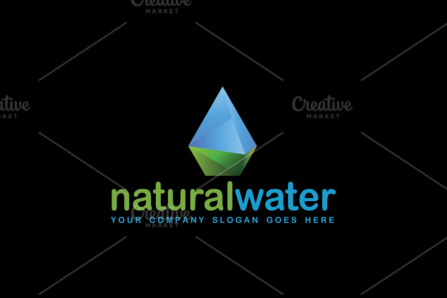 Natural/Crystal Water Droplet Logo in Logo Templates - product preview 8