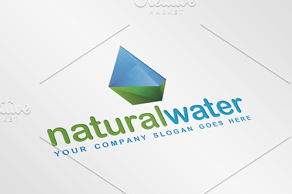 Natural/Crystal Water Droplet Logo in Logo Templates - product preview 3