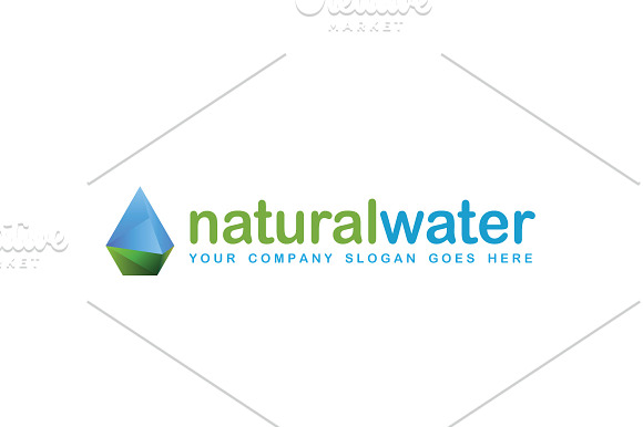 Natural/Crystal Water Droplet Logo in Logo Templates - product preview 4