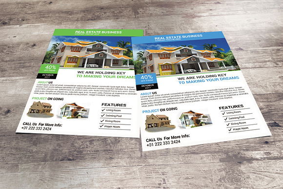Real Estate Flyers Design in Flyer Templates - product preview 2