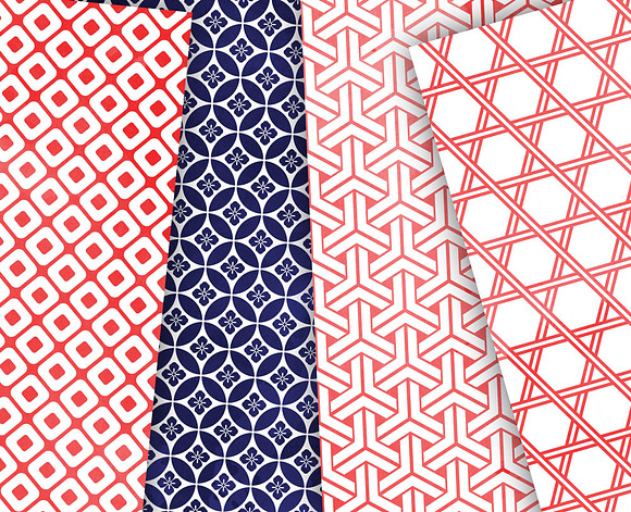 July 4 Watercolor Digital Patterns in Patterns - product preview 2