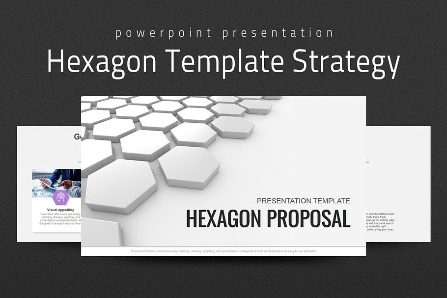 Hexagon Template Strategy in PowerPoint Templates - product preview 8