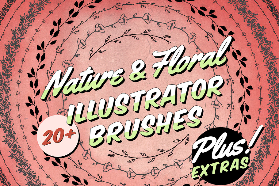 Nature & Floral Illustrator Brushes in Photoshop Brushes - product preview 8