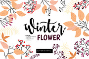 Winter & Autumn Floral Vector DIY
