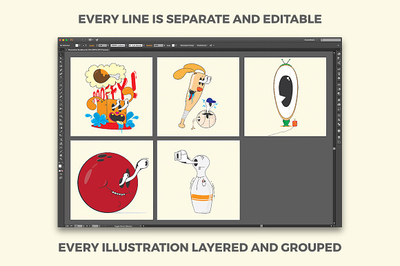 Funny Illustration Pack in Illustrations - product preview 1