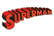 Superman 3D Logo Type (Vintage 1977)
