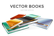 Book 3d vector set