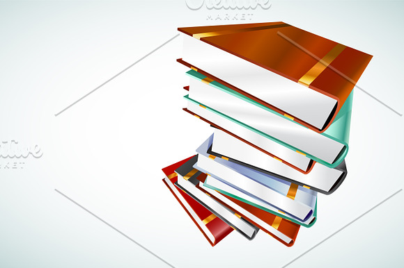 Book 3d vector set in Illustrations - product preview 5