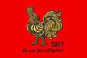 Rooster, Chinese zodiac symbol 2017