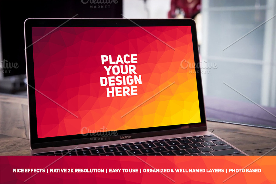 MacBook Display Mock-up #77 in Mobile & Web Mockups - product preview 8