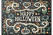 Happy Halloween Lettering