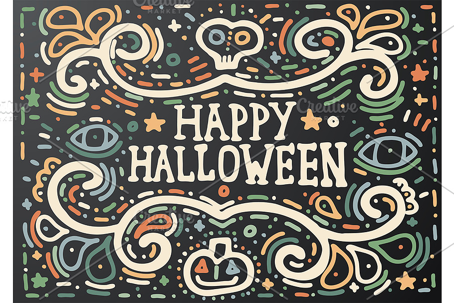 Happy Halloween Lettering in Illustrations - product preview 8