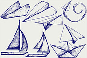 Ships and boats origami