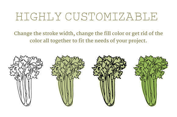 20 Handdrawn Vegetable Illustrations in Illustrations - product preview 1