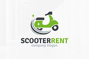 Scooter Rent Logo Template