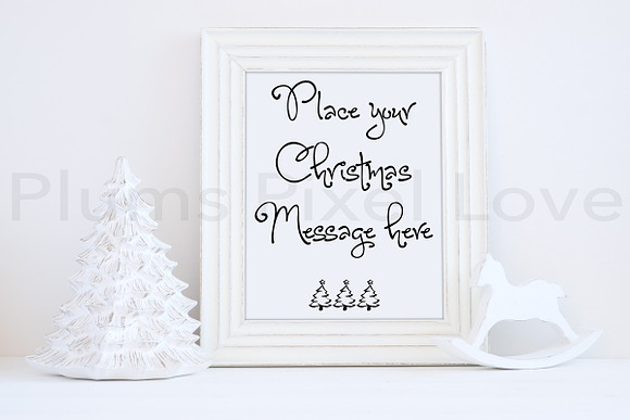 2 Christmas styled frame mockups in Print Mockups - product preview 1