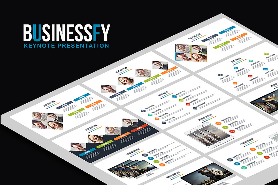 Businessfy Keynote Presentation in Keynote Templates - product preview 8
