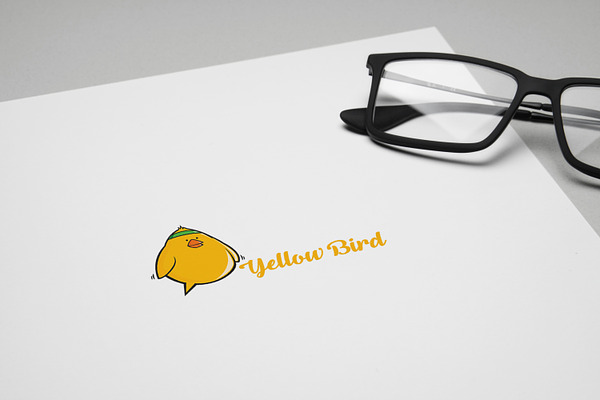 Yellow Bird Logo Template